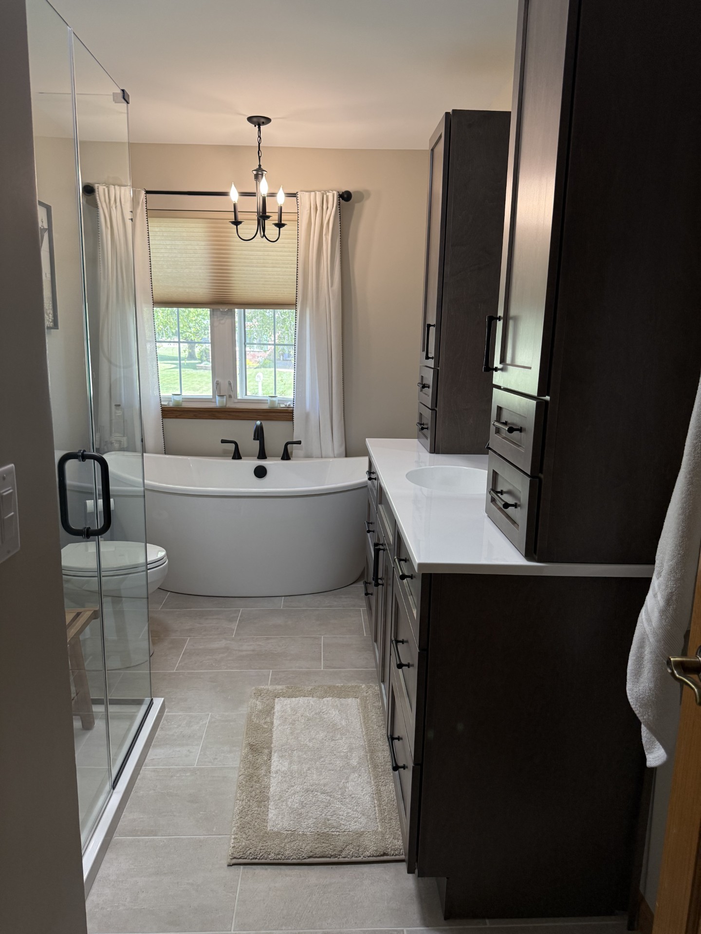 Finished bathroom renovation in Independence Iowa