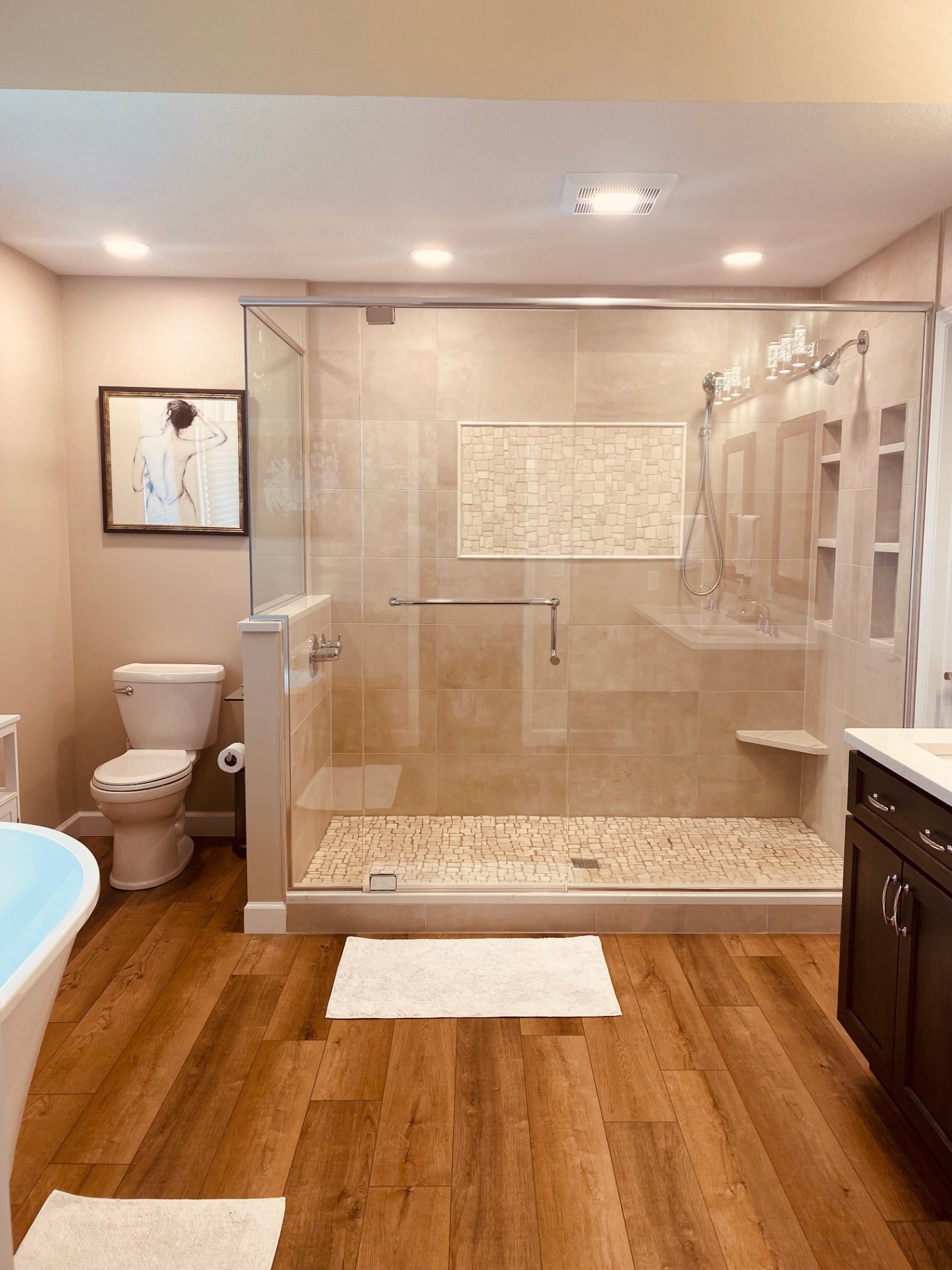 Finished Fishsticks bathroom renovation in Cedar Falls, Iowa