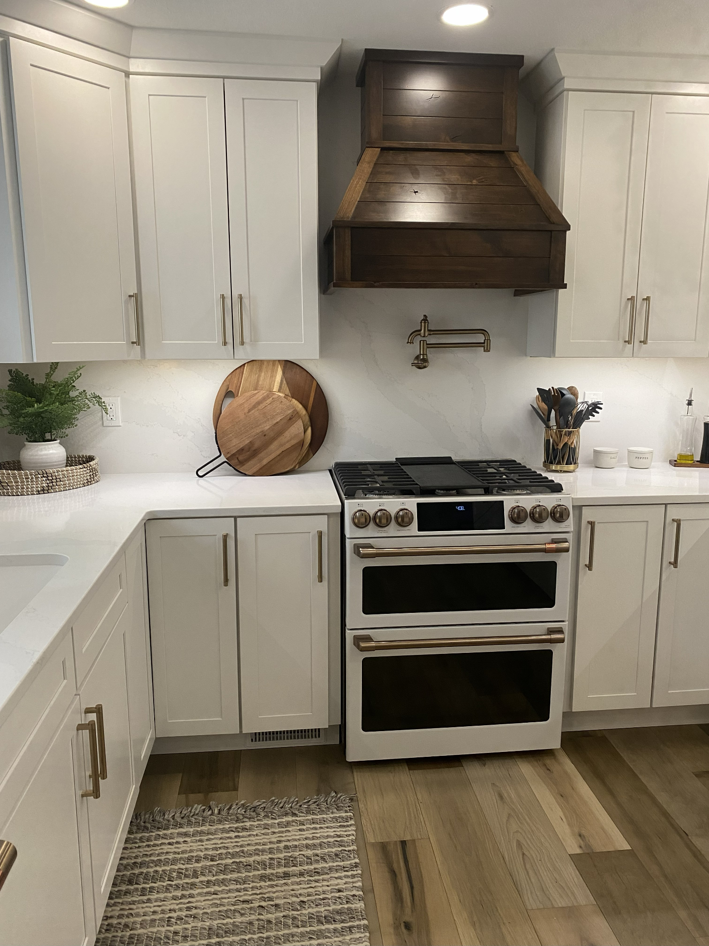 Kitchen Range and Hood Area - Kitchen project in Cedar Valley, IA