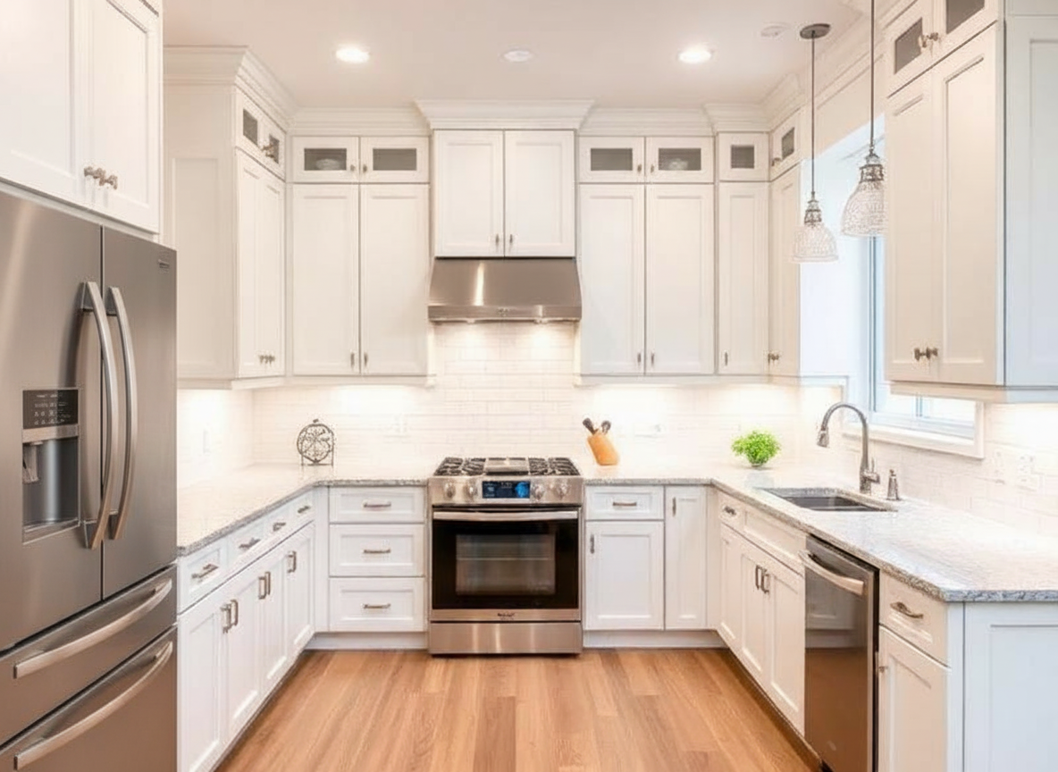 Custom kitchen remodeling with modern cabinetry and countertops in Cedar Falls Iowa