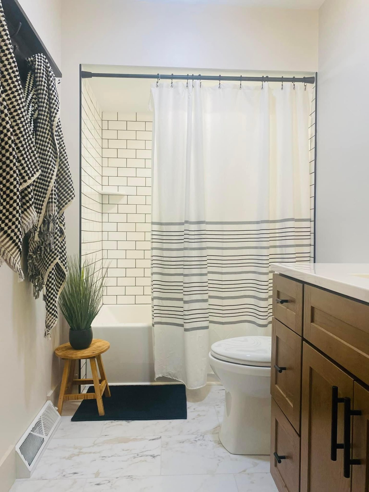 Luxury bathroom renovation with modern fixtures in Waterloo Iowa