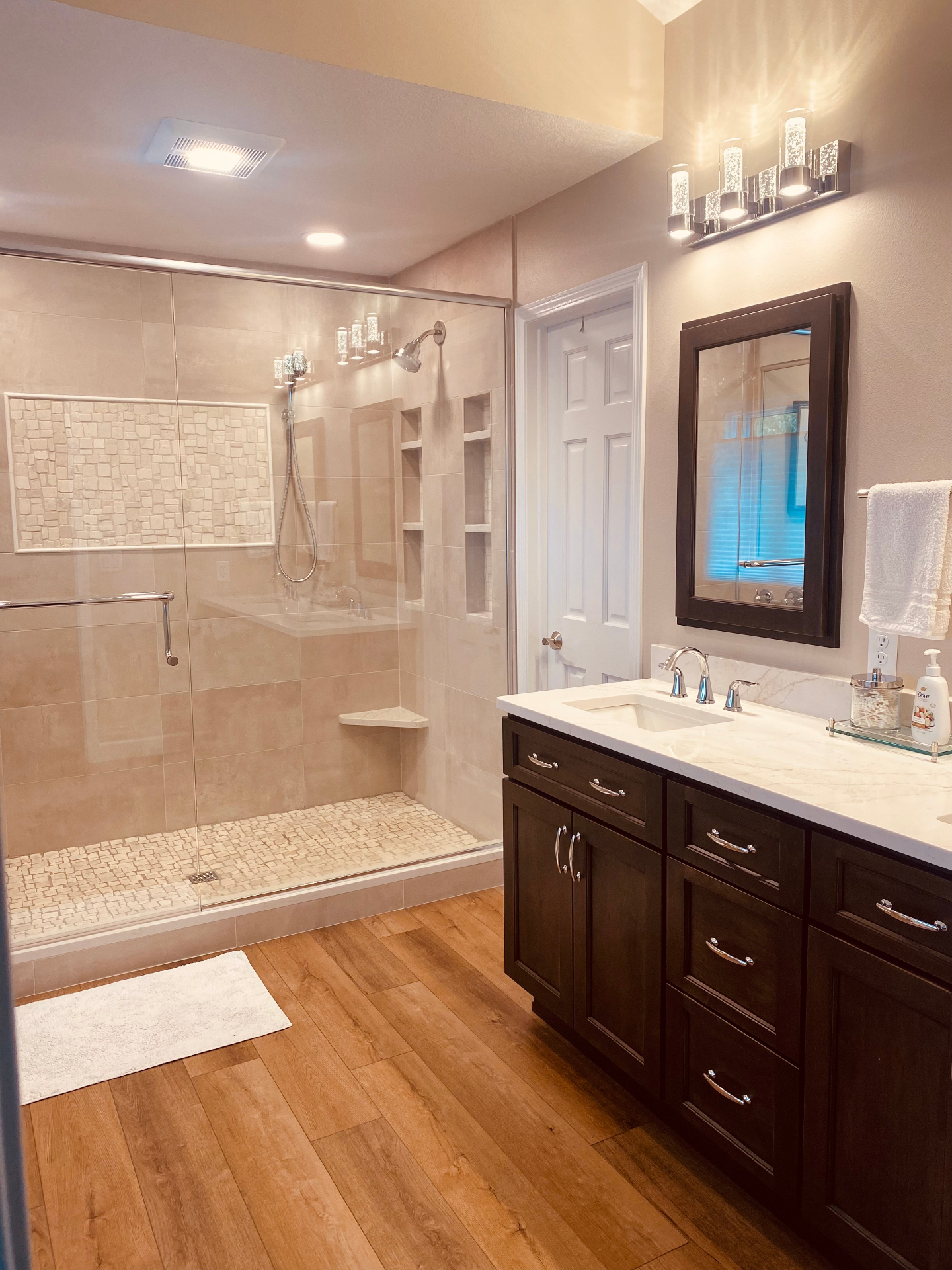 Master Bath with Shower View - Bathroom project in Cedar Valley, IA