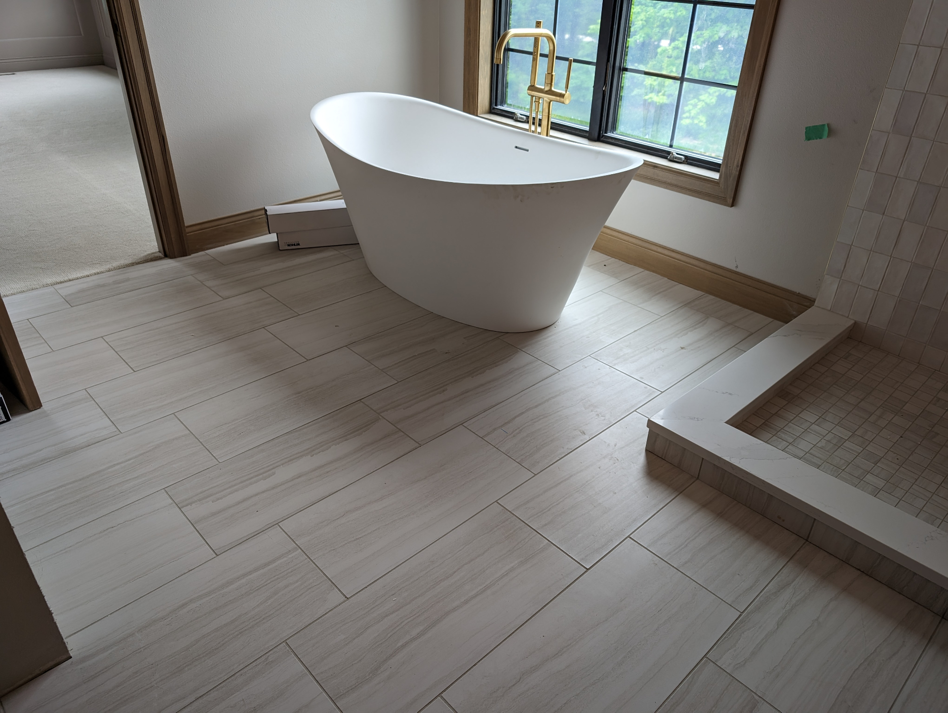 Master Bathroom with Soaking Tub - Bathroom project in Cedar Valley, IA