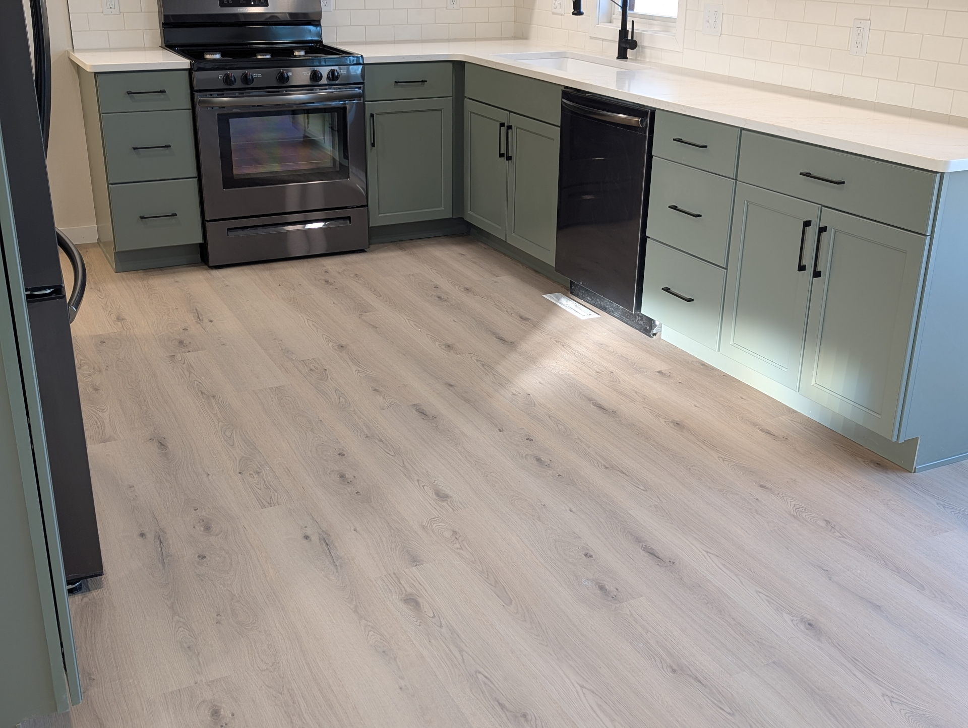 Modern Sage Kitchen Design - Kitchen project in Cedar Valley, IA