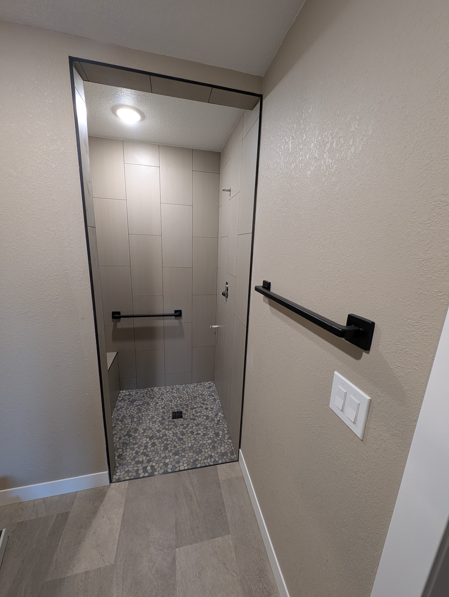 Modern Walk-In Shower - Bathroom project in Cedar Valley, IA